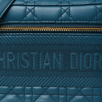 Christian Dior Lambskin Cannage Small Diortravel Vanity Case Deep Ocean 8 of 11