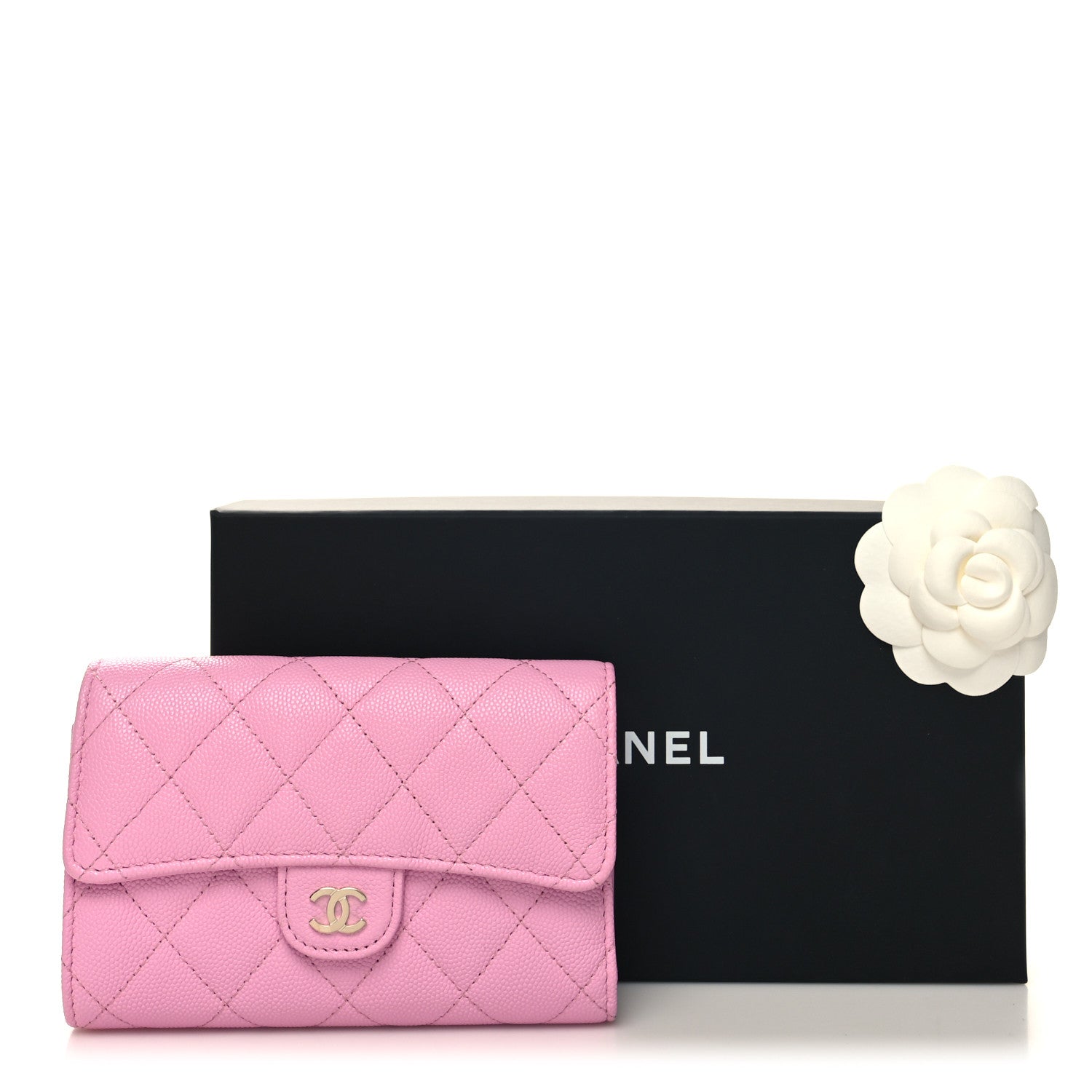 Chanel Caviar Quilted Medium Flap Wallet Lilac 3 of 11