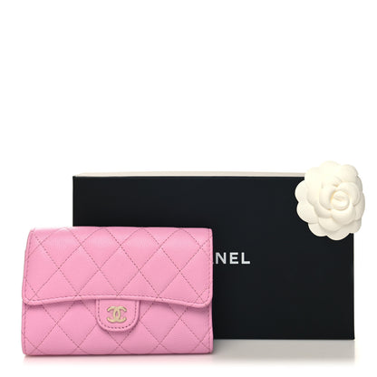 Chanel Caviar Quilted Medium Flap Wallet Lilac 3 of 11