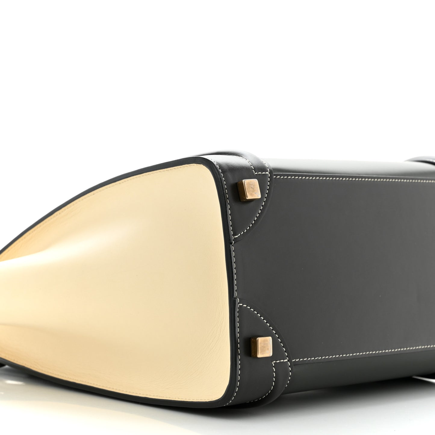Smooth Calfskin Tri-Color Micro Luggage Light Emerald