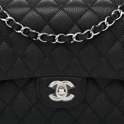 Chanel Caviar Quilted Medium Double Flap Black 8 of 11