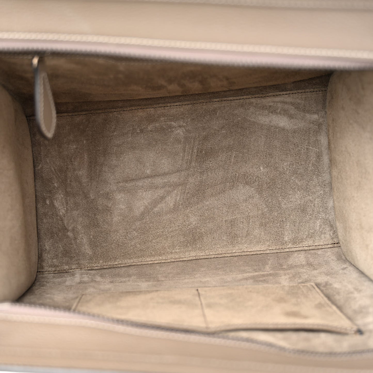 Drummed Calfskin Mini Luggage Souris