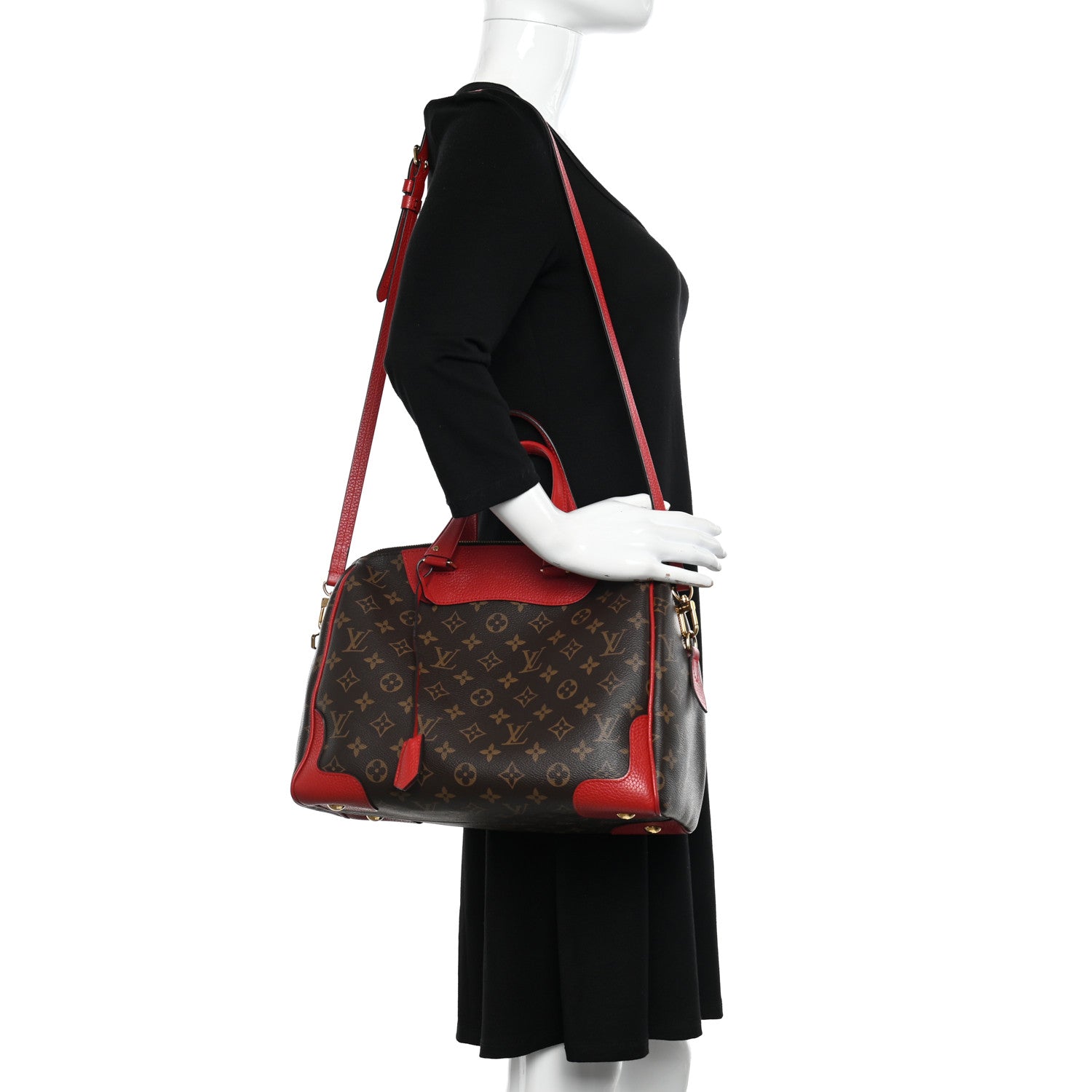 Louis Vuitton Monogram Retiro NM Coquelicot 2 of 10