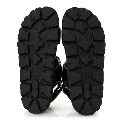 Prada Nappa Logo Quilted 20mm Sport Sandals 37.5 Black 6 of 9