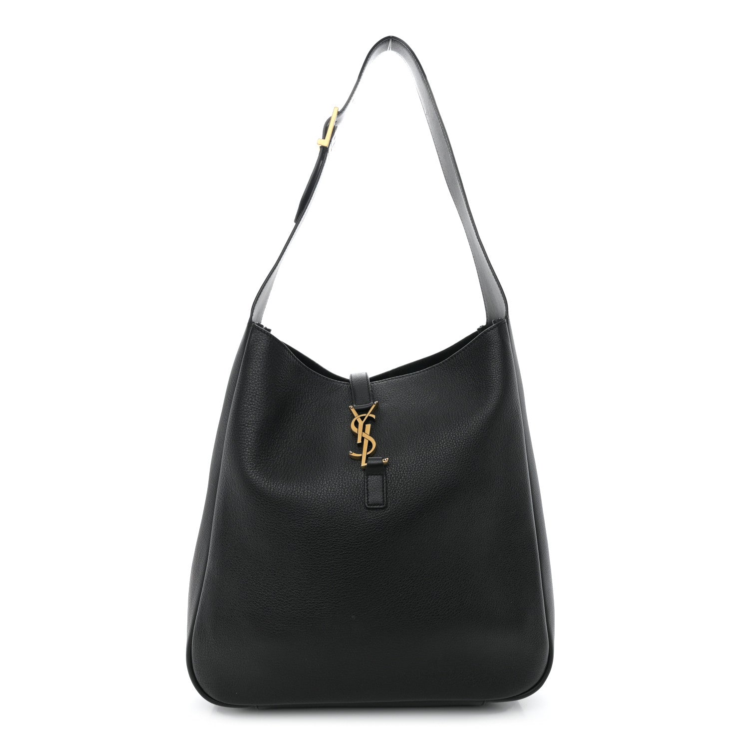 Saint Laurent Smooth Calfskin Large Le 5 A 7 Soft Hobo Black 1 of 12