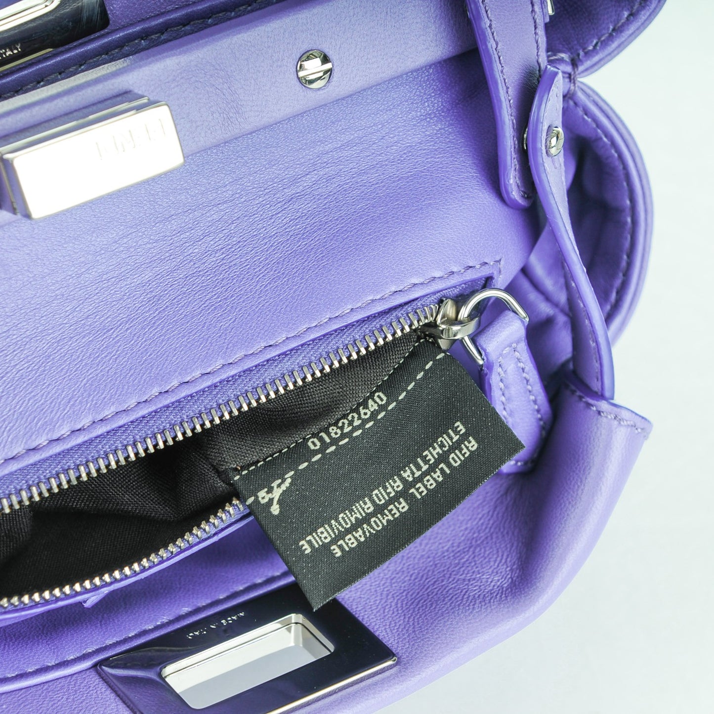 Nappa Mini Peekaboo Iconic Satchel Viola Cassis