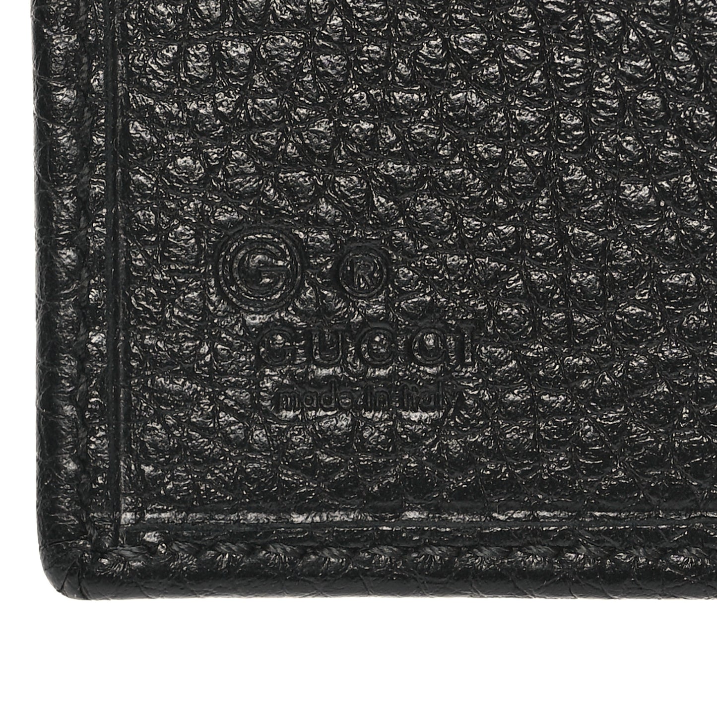 Pebbled Calfskin Soho Compact Flap Wallet Black