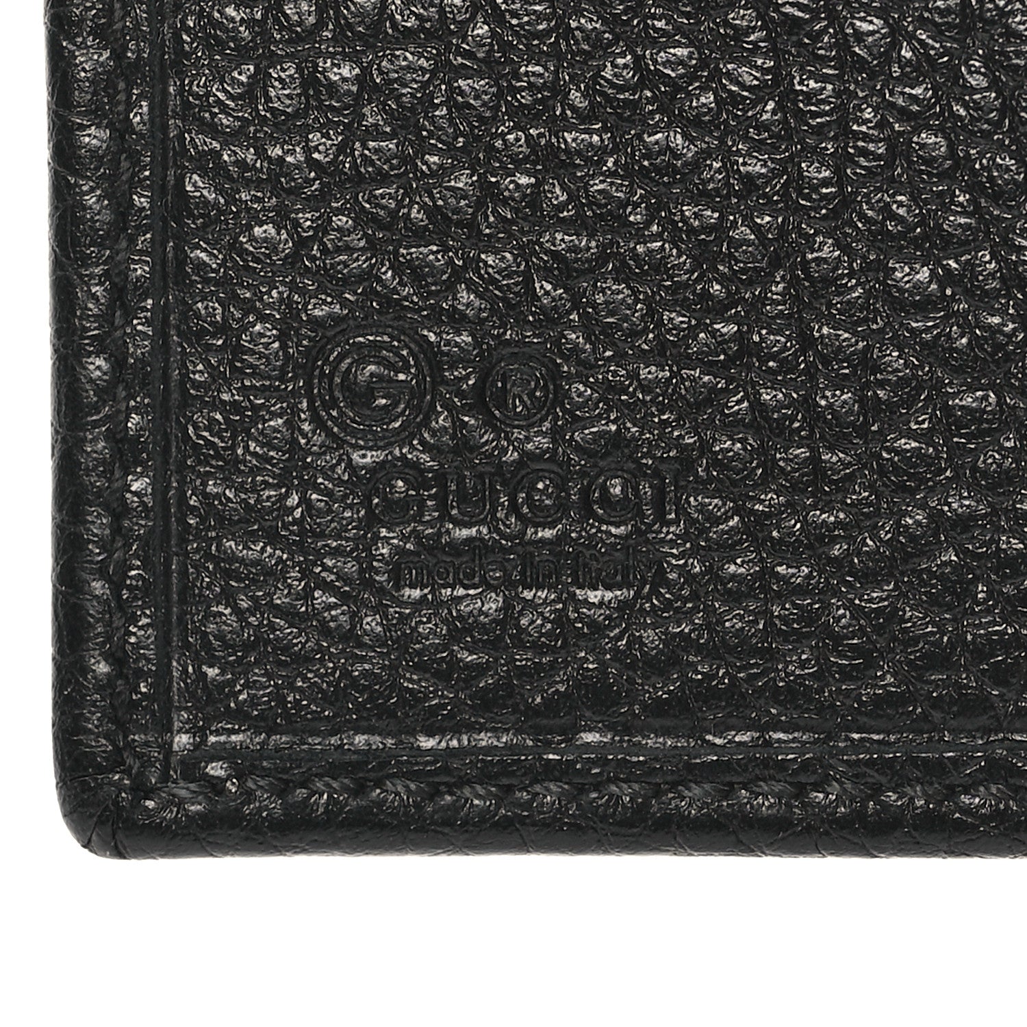 Gucci Pebbled Calfskin Soho Compact Flap Wallet Black 7 of 10