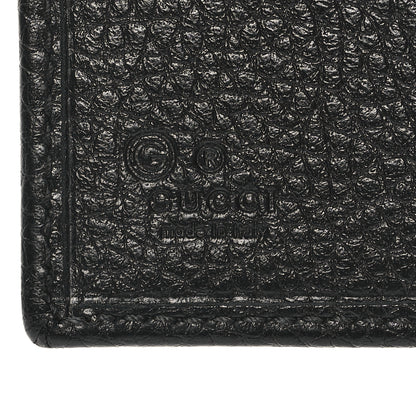 Gucci Pebbled Calfskin Soho Compact Flap Wallet Black 7 of 10