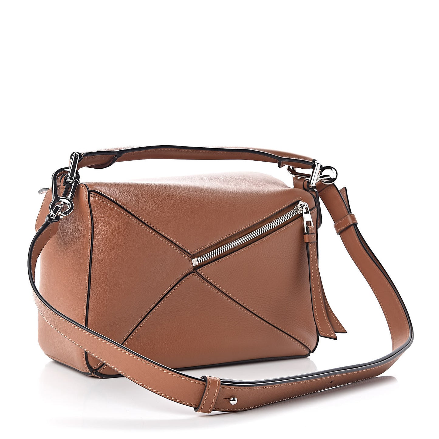 Calfskin Small Puzzle Bag Tan