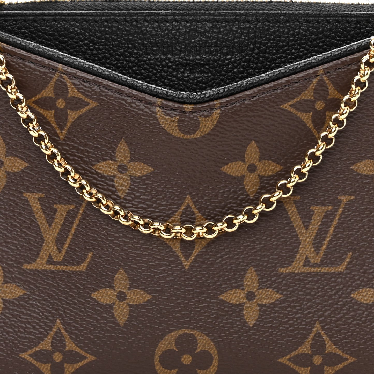 Monogram Pallas Clutch Black