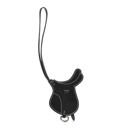 Hermes Box Paddock Selle Horse Saddle Bag Charm Black 1 of 5
