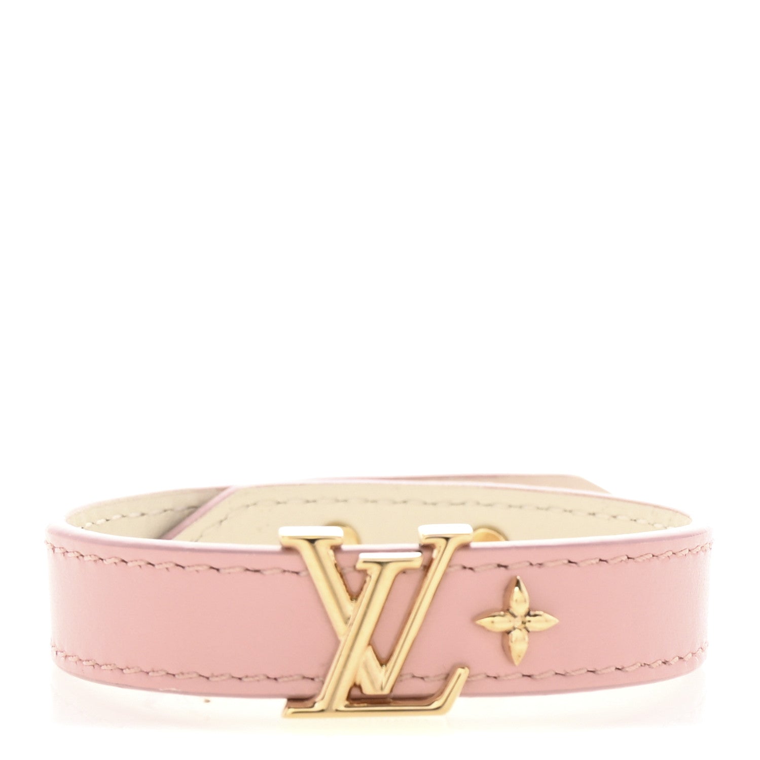 Louis Vuitton Calfskin Iconic Bracelet 17 Rose Poudre 1 of 5