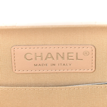 Chanel Quilted Lambskin Metal Bar Clutch Bag White 8 of 9