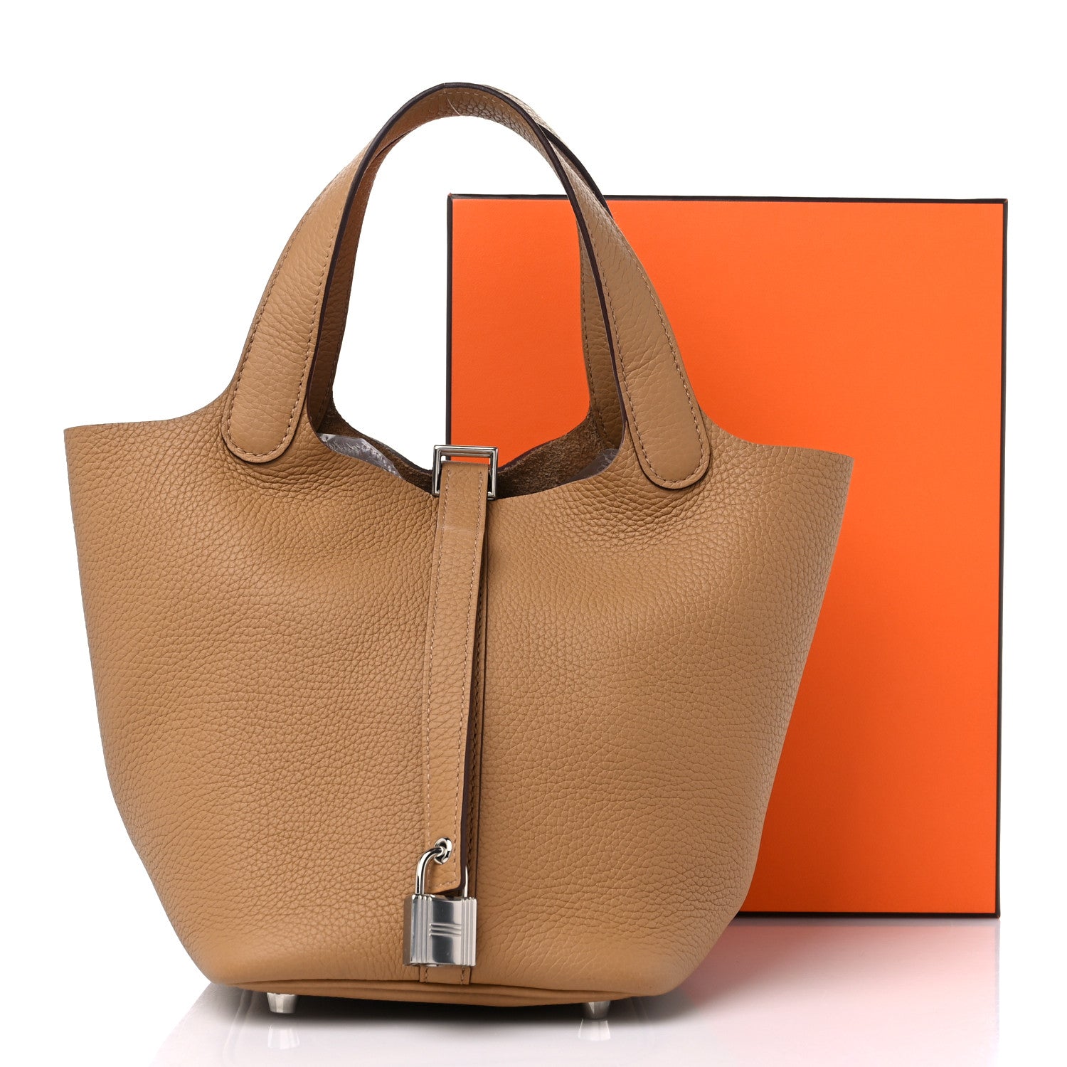 Hermes Taurillon Clemence Picotin Lock 18 PM Biscuit 10 of 10