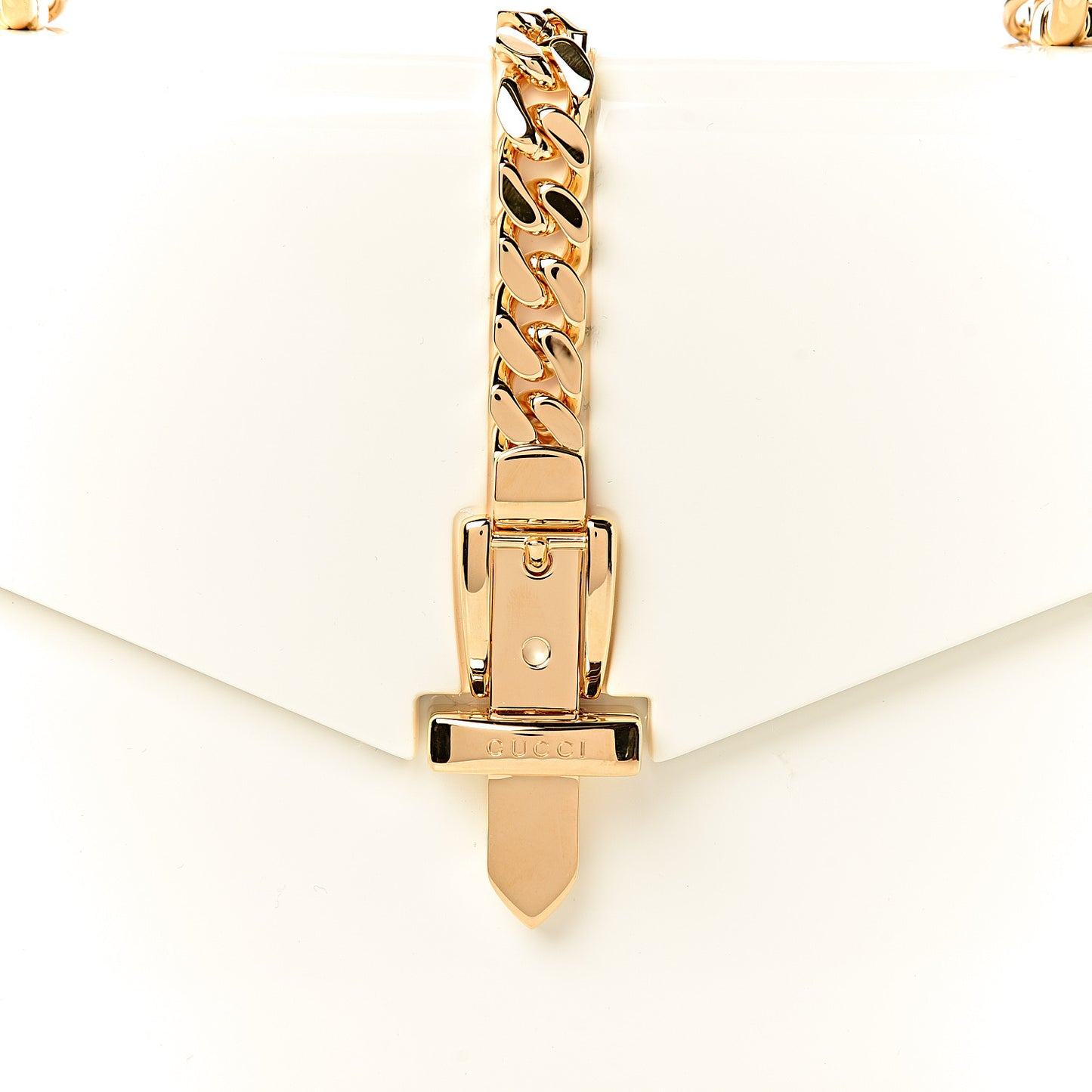 Plexiglass Mini Sylvie 1969 Top Handle Bag Ivory