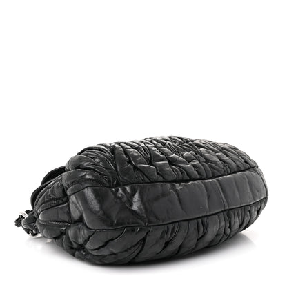 Miu Miu Nappa Matelasse Coffer Hobo Black 4 of 10