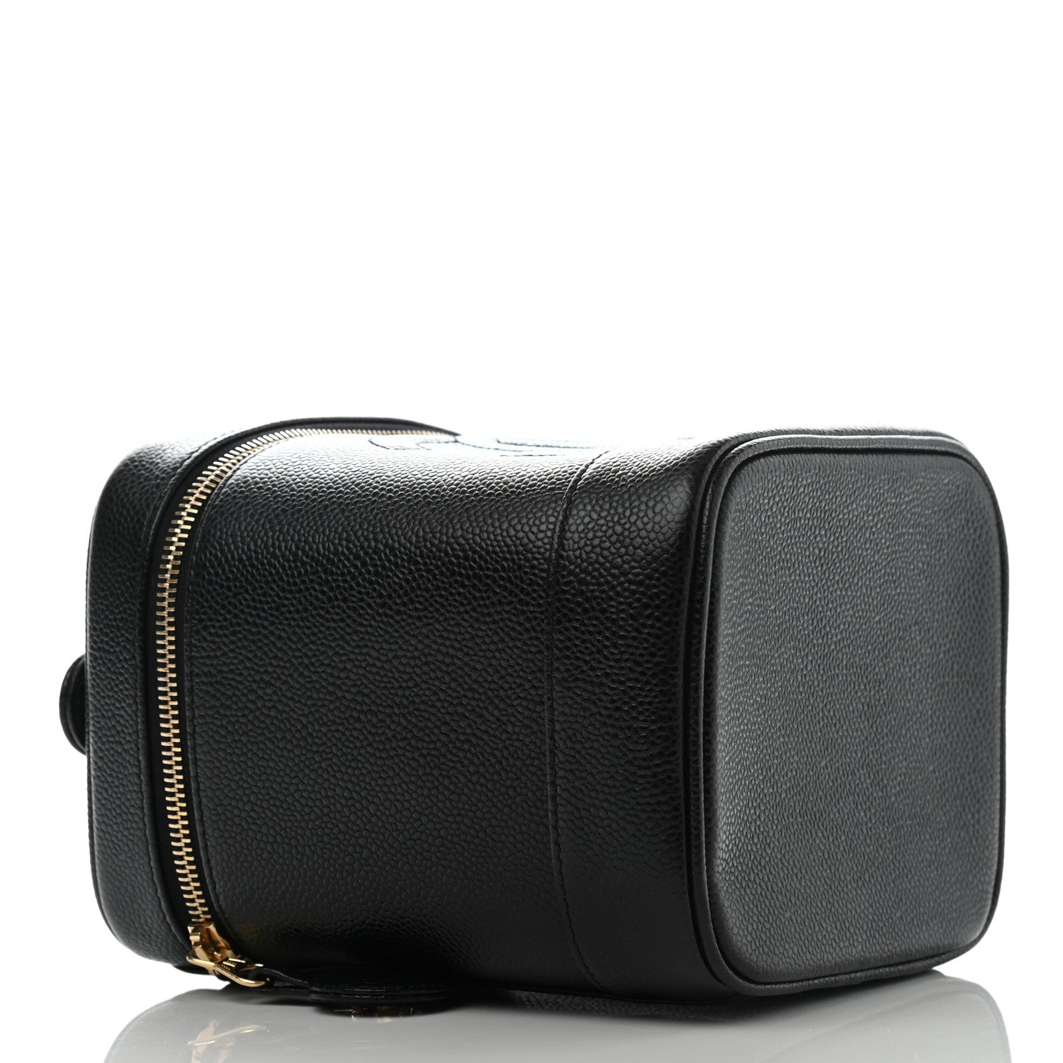Chanel Caviar Cosmetic Vanity Bag Black 4 of 9