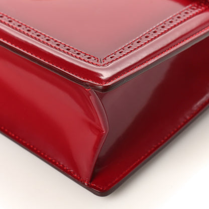 Salvatore Ferragamo Patent Marisol Top Handle Shoulder Bag Rosso 8 of 11