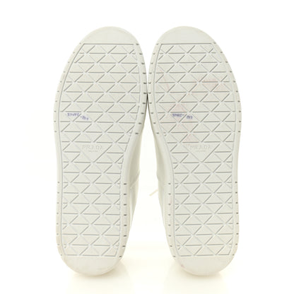 Prada Vitello Rois Triangle Womens Downtown Platform Low Top Sneakers 37 White 6 of 11