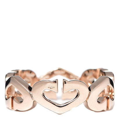 Cartier 18K Pink Gold Diamond Hearts and Symbols Ring 61 9.5 3 of 5
