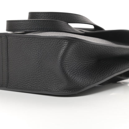Hermes Taurillon Clemence Halzan 25 Black 12 of 13
