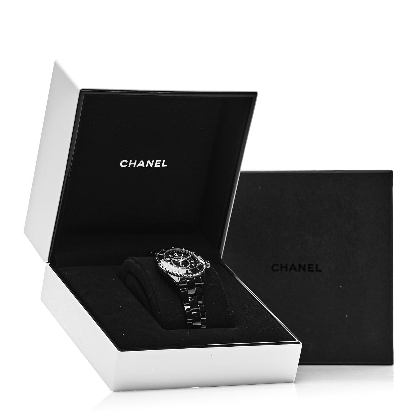 Stainless Steel Ceramic 33mm J12 Quartz Watch Black