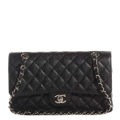 Chanel Caviar Quilted Medium Double Flap Black 1 of 8