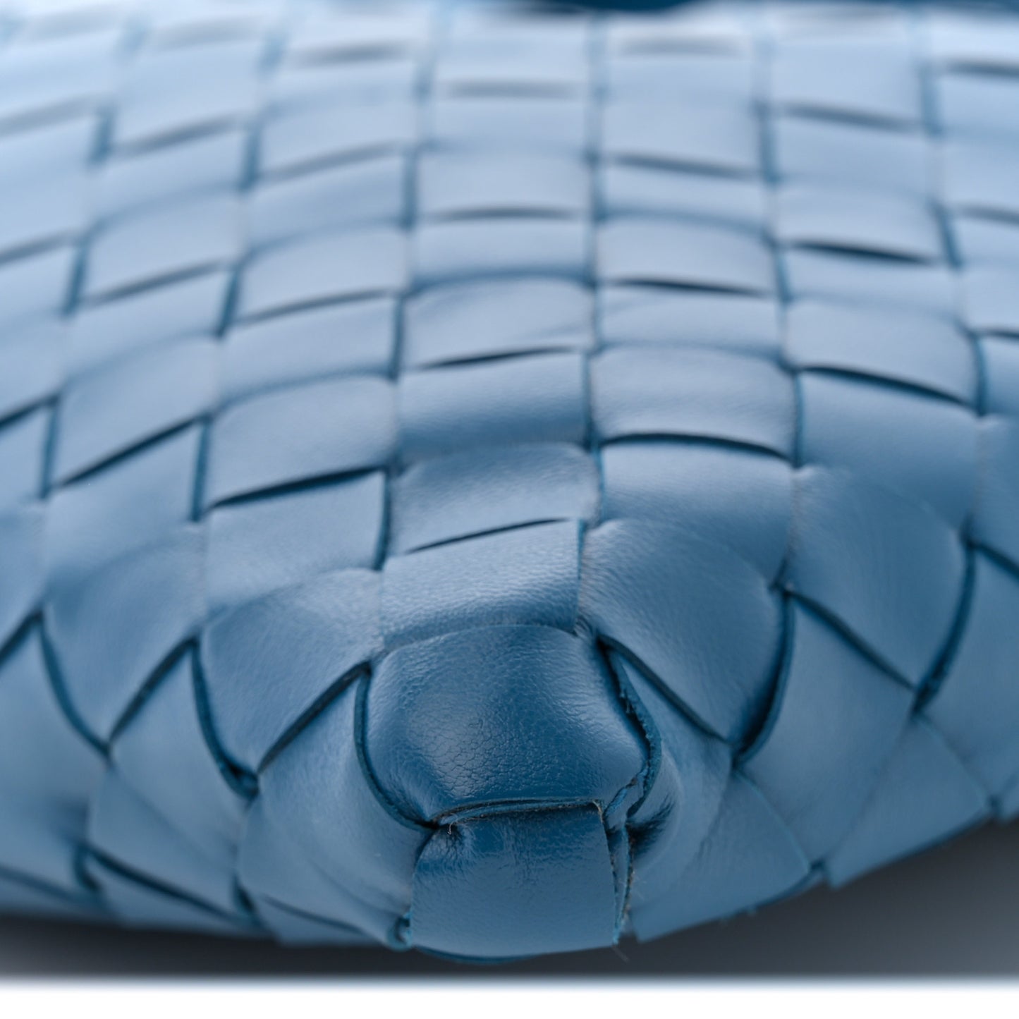 Calfskin Intrecciato Small Hop Deep Pacific