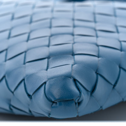 Bottega Veneta Calfskin Intrecciato Small Hop Deep Pacific 9 of 10