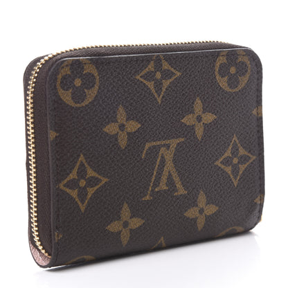 Louis Vuitton Monogram 2020 Christmas Animation Big Wheel Zippy Coin Purse Rose Ballerine 3 of 8