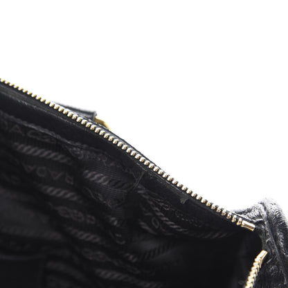 Prada Vitello Daino Shopping Satchel Black 9 of 13