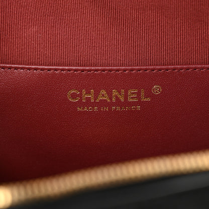 Chanel Lambskin Quilted CC In Love Heart Bag Black 6 of 10