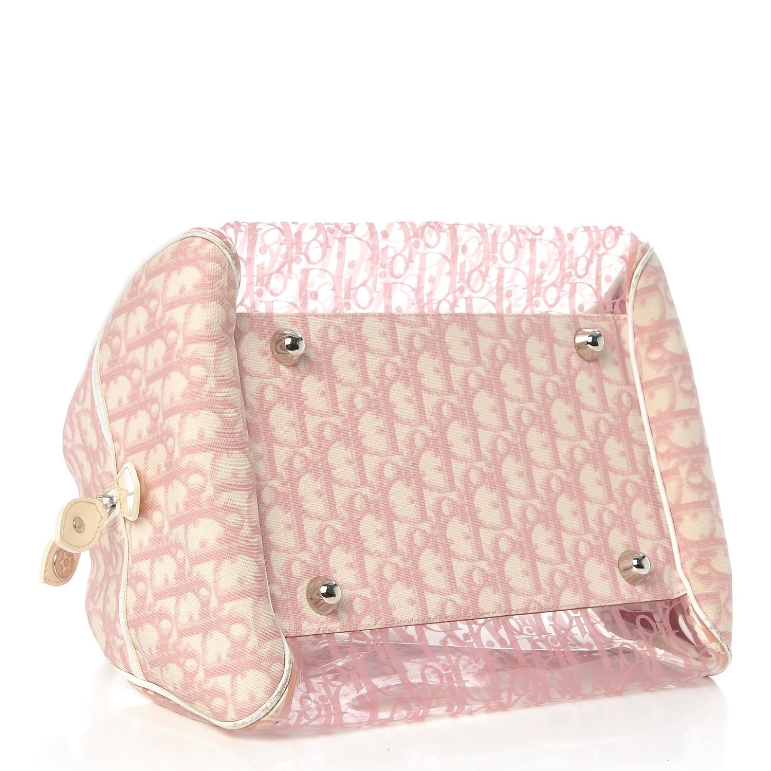 Christian Dior Vinyl Diorissimo Girly Rain Bowler Pink 4 of 16