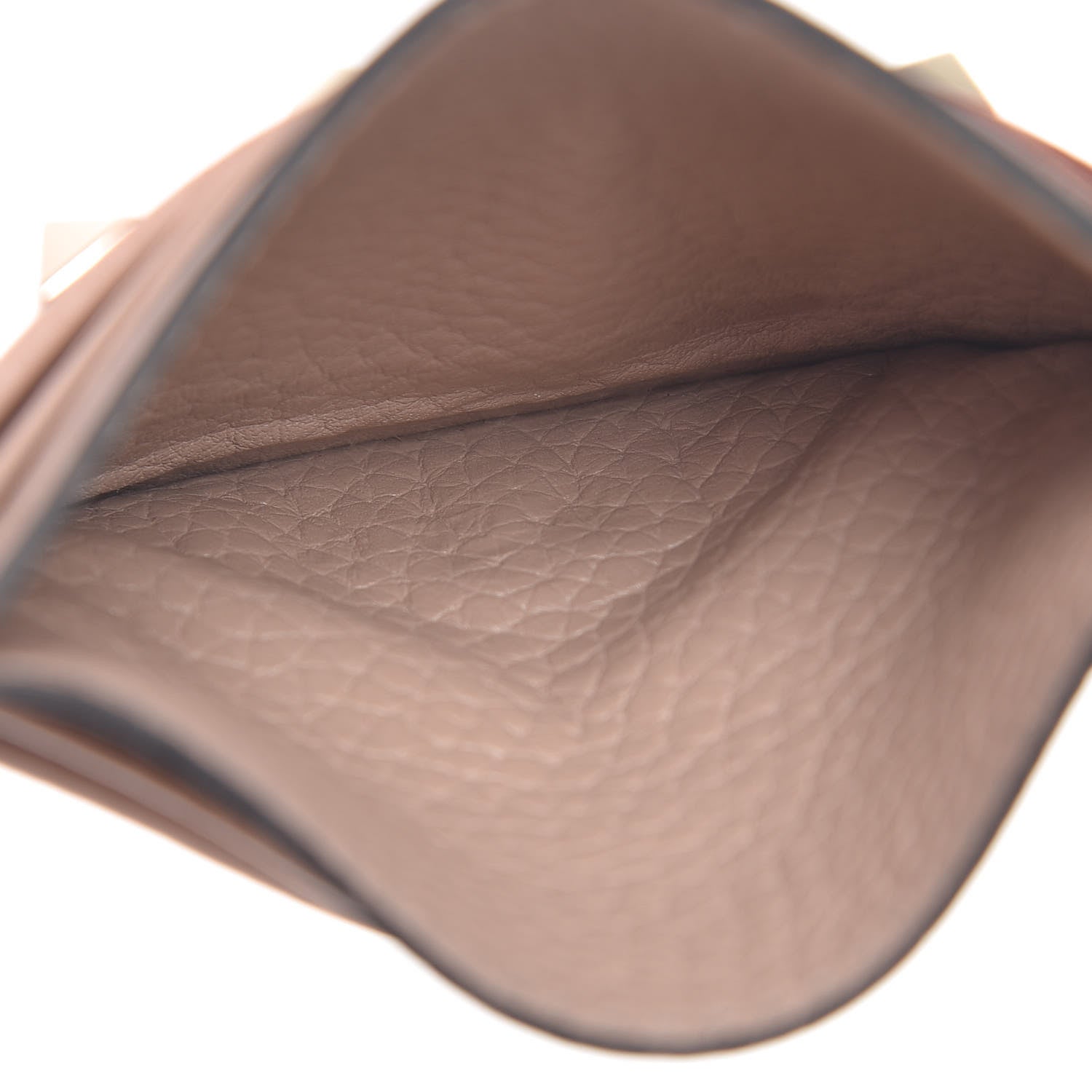 Valentino Garavani Pebbled Calfskin Rockstud Card Holder Poudre 5 of 9