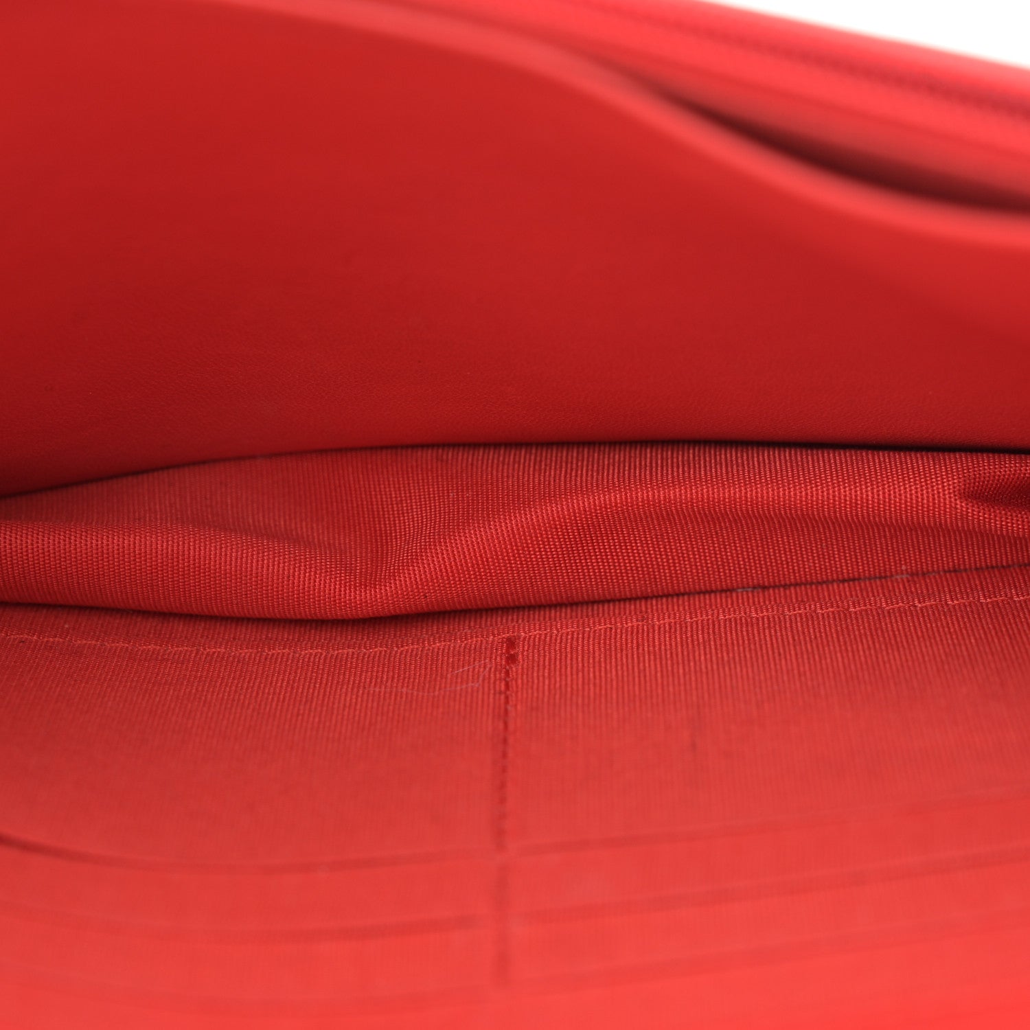 Chanel Lambskin Quilted Boy Wallet On Chain WOC Red 5 of 12