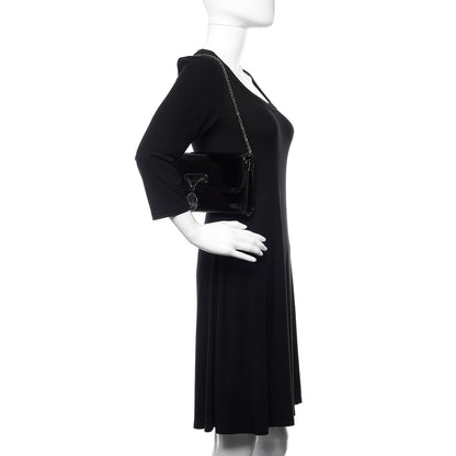 Christian Louboutin Patent Riviera Clutch Black 2 of 9