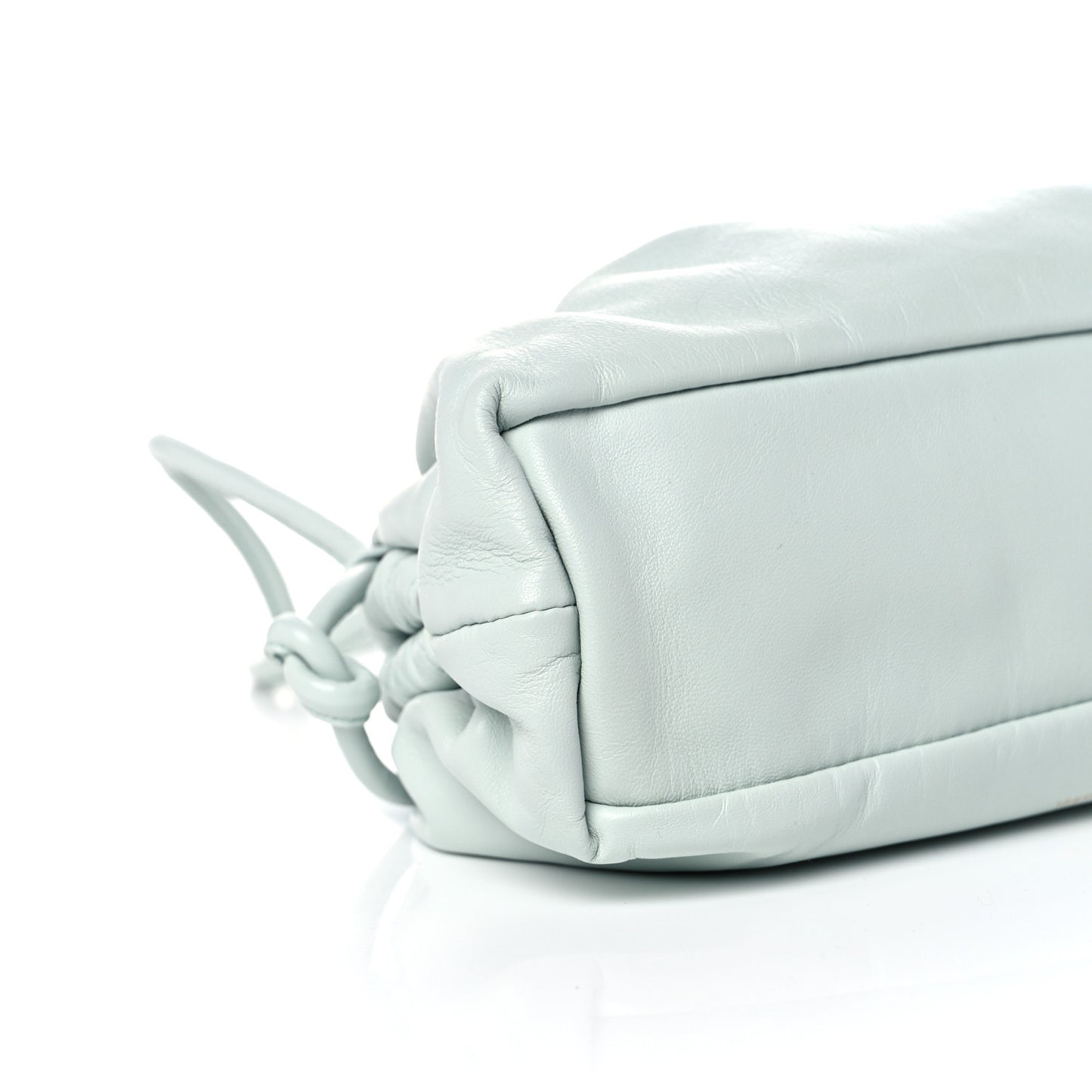 Lambskin Mini Cloud Clutch Seafoam