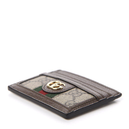 Gucci GG Supreme Monogram Ophidia Card Holder Brown 5 of 7