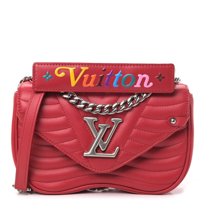 Louis Vuitton Calfskin New Wave Chain PM Scarlet 1 of 4