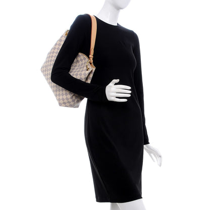 Louis Vuitton Damier Azur Graceful PM Beige 2 of 9