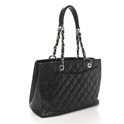 Chanel Caviar Quilted Grand Shopping Tote GST Black 3 of 12