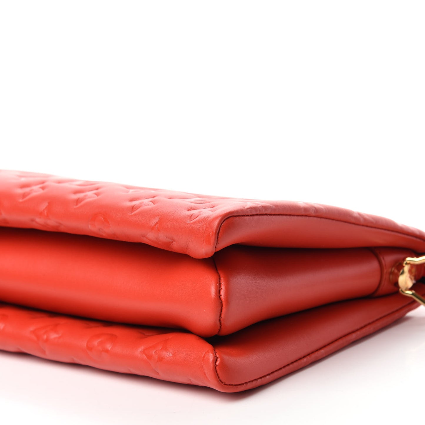 Lambskin Embossed Monogram Coussin PM Red