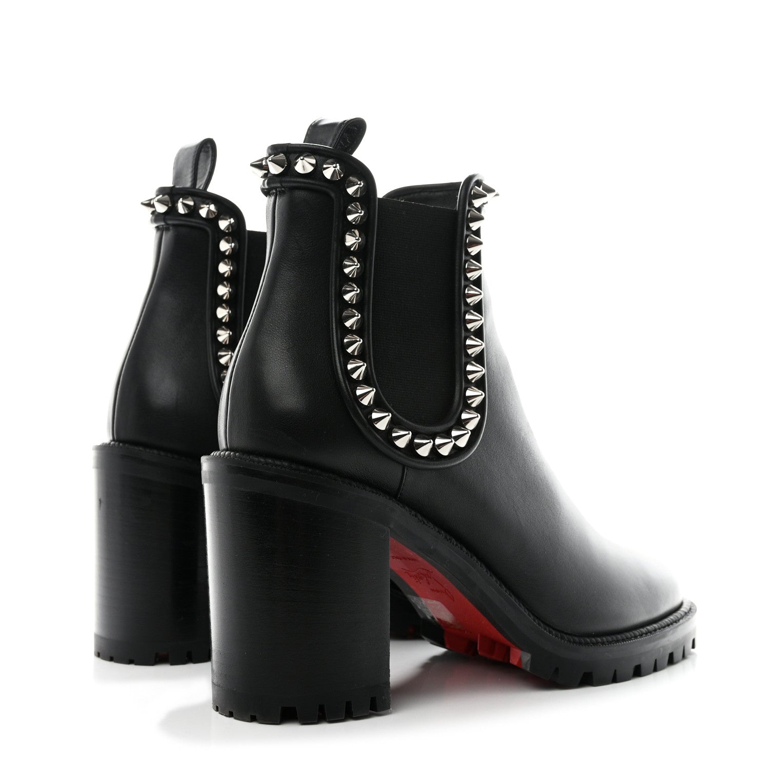 Christian Louboutin Nappa Spiked Capahutta 70 Chelsea Boots 40 Black 4 of 10