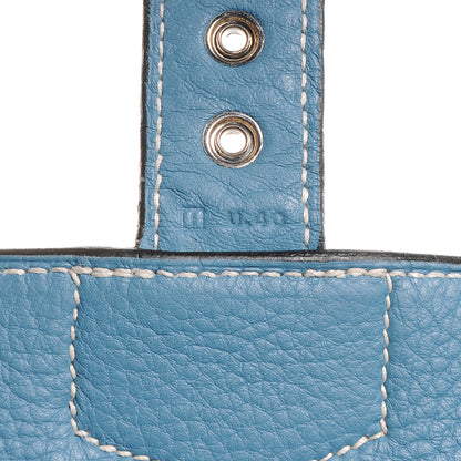Hermes Taurillon Clemence Sac a Depeche 41 Briefcase Blue Jean 7 of 8