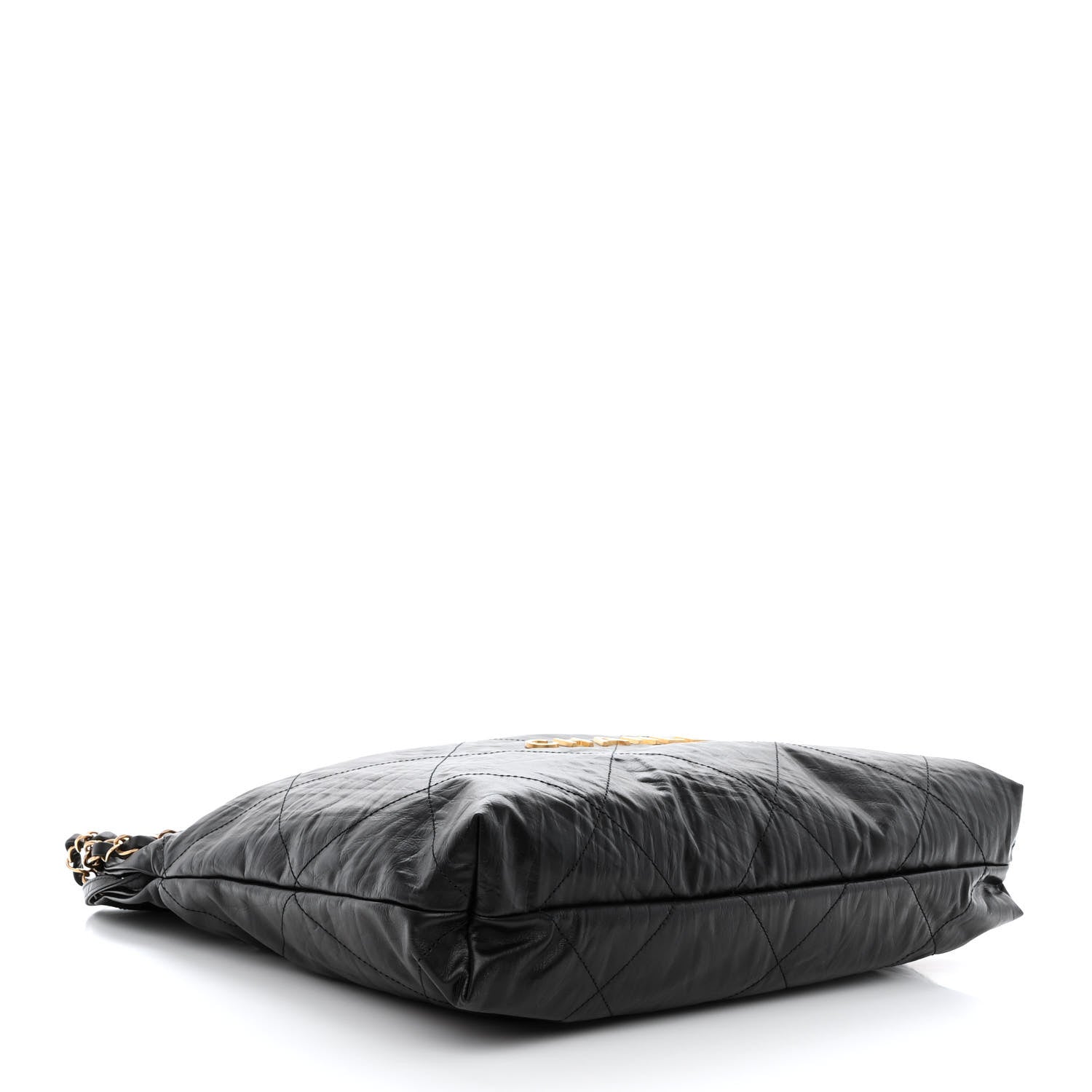 Chanel Crumpled Calfskin Quilted Chanel 22 Black 5 of 14