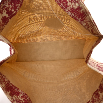 Christian Dior CHRISTIAN DIOR Straw Dioriviera Tote Red 9 of 9