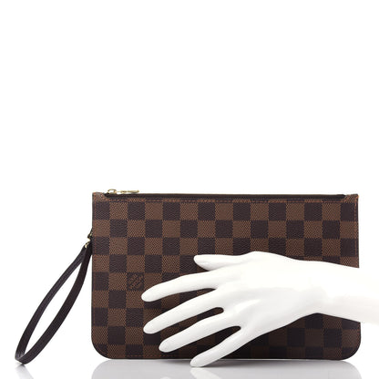 Louis Vuitton Damier Ebene Neverfull MM GM Pochette 2 of 7