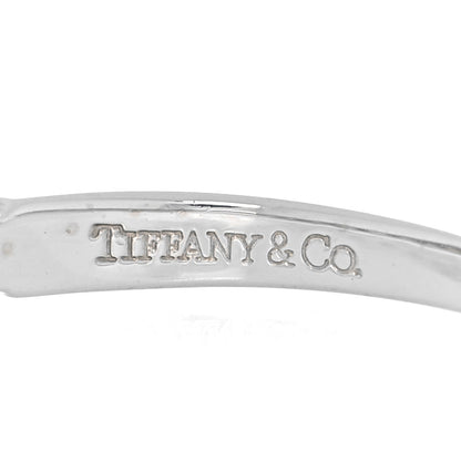 Tiffany Platinum Diamond .27ct 2.2mm Half Circle Embrace Band Ring 50 5.25 5 of 5