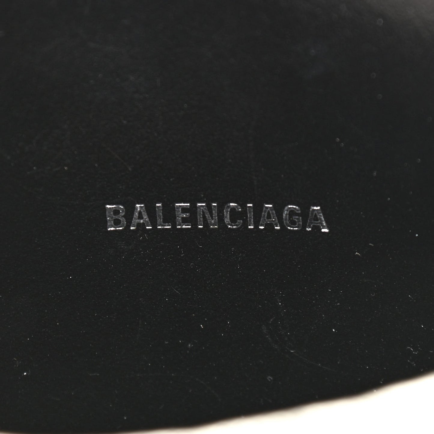 Metallic Goatskin Logo XS Everyday Camera Bag Argent Black